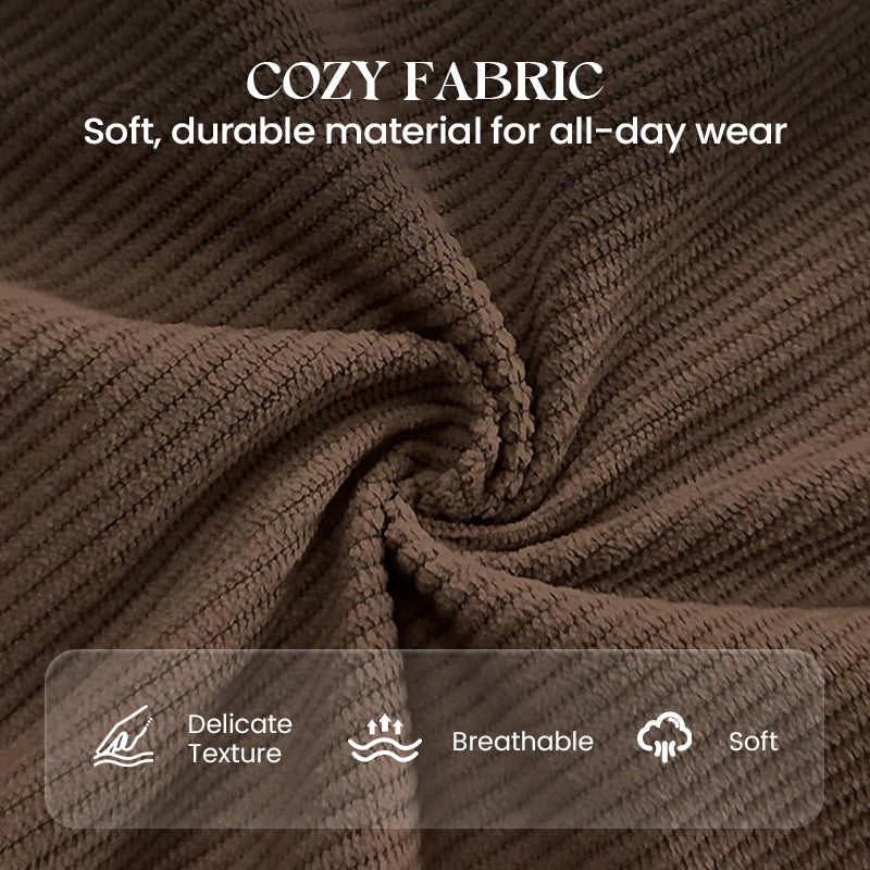 VeloEase™ — Wear Soft Corduroy That Drapes Clean and Feels Like Sweatpants
