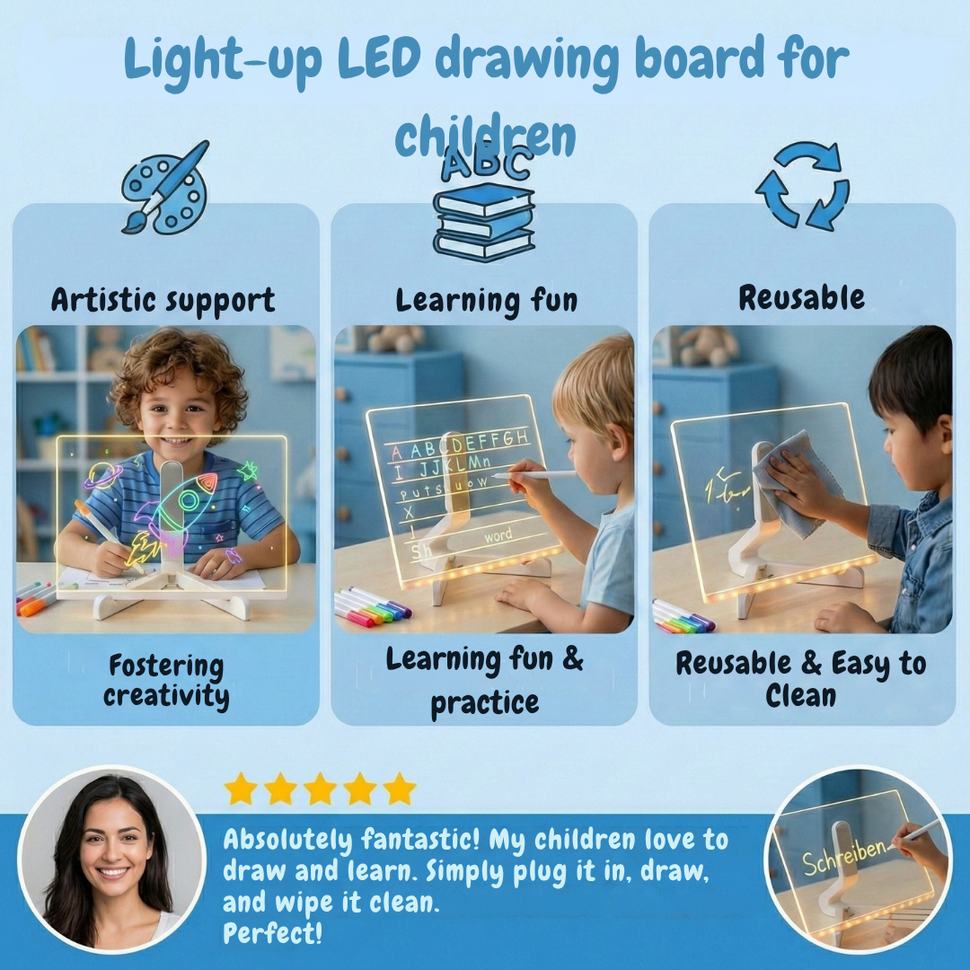 LumiSpark™ — Ignite Your Child’s Confidence with Every Brilliant, Glowing Creation