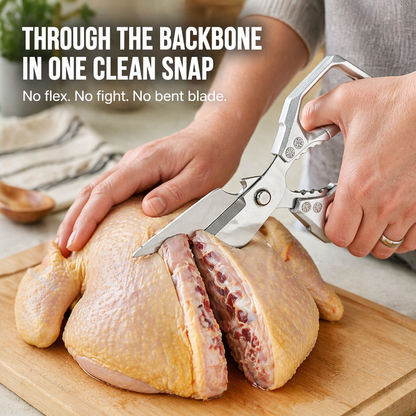 SharpEdgePro™ — Cut Chicken Bones, Shells & Herbs in a Single Snap