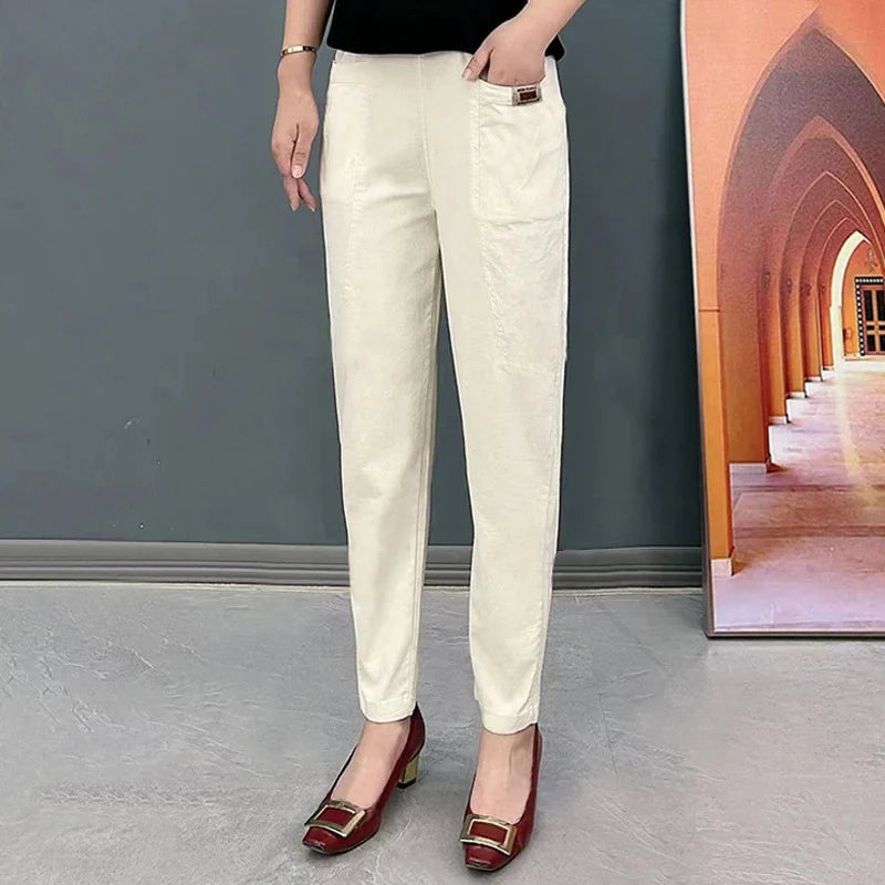 VivaLuxe™ Cotton Pants — Experience Unmatched Freedom and Flawless Style All Day Long
