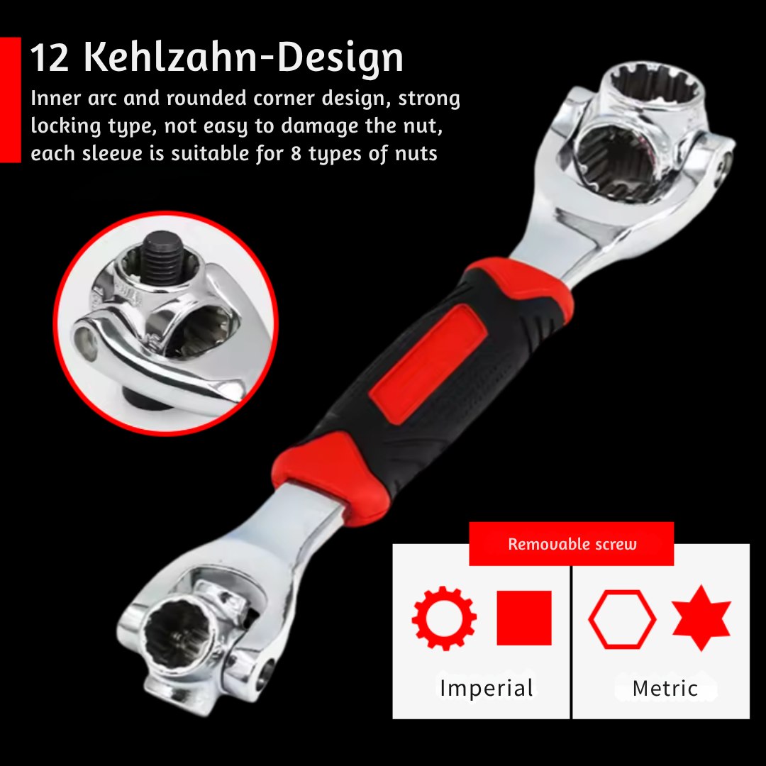 VoltCraft™ 48-IN-1 Multi-Wrench — Master Every Bolt with Effortless Precision and Total Control