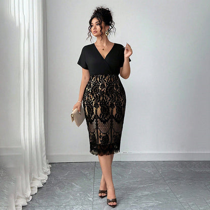 SilkVerve™ V-Neck Dress — Embrace Every Curve with Effortless Cool Confidence