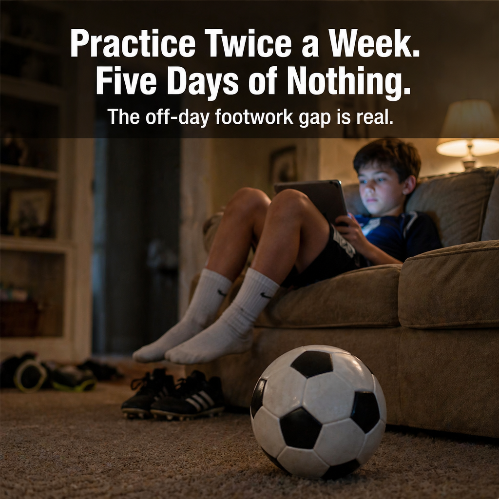 StrideMaster™ — Train Real Match Footwork Right on Your Living Room Floor