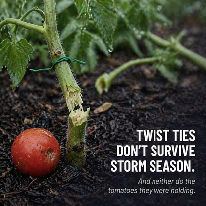 VerdiClip™ — Hold Tomatoes Tall, Ditch the Twist Ties, Save Every Stem From Snapping