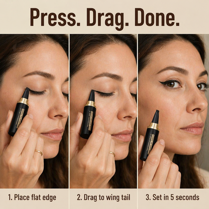 VelourLine™ Matte Definer — Press a Perfect Wing in One Motion, No Shaky Hands