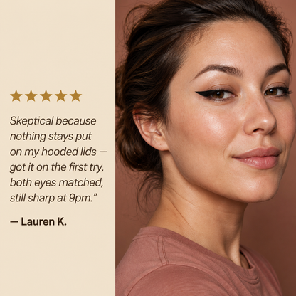 VelourLine™ Matte Definer — Press a Perfect Wing in One Motion, No Shaky Hands