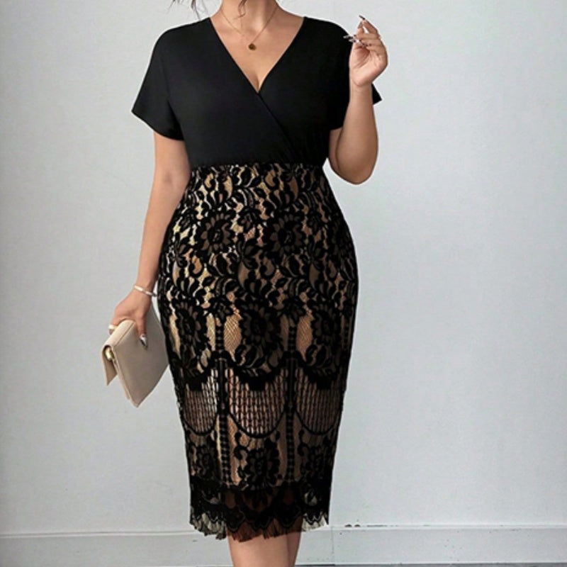 SilkVerve™ V-Neck Dress — Embrace Every Curve with Effortless Cool Confidence