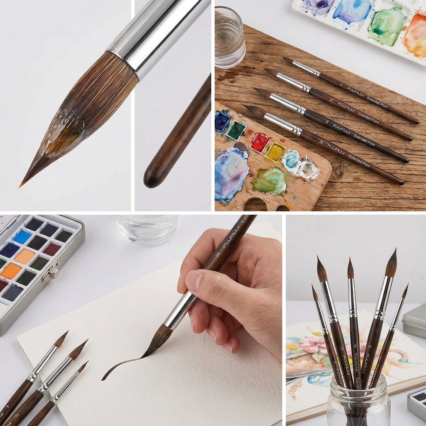 VibranceFlow™ Artist Brushes — Unleash Flawless Creativity with Every Stroke