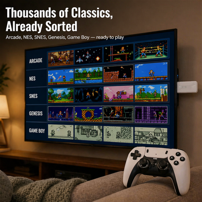 NovaArcade™ — Plug In, Team Up, and Conquer Thousands of Retro Classics