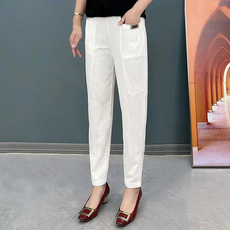 VivaLuxe™ Cotton Pants — Experience Unmatched Freedom and Flawless Style All Day Long