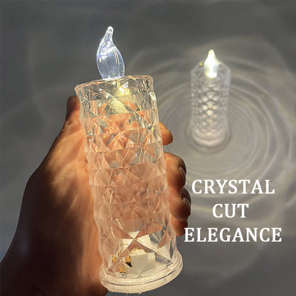 LumiRadiance™ Crystal Candle — Transform Every Night into a Mesmerizing Glow of Cozy, Carefree Magic