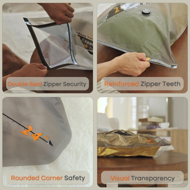 FreedomSeal™ — Unlock Effortless Travel with Lighter, Space-Saving Packing Power