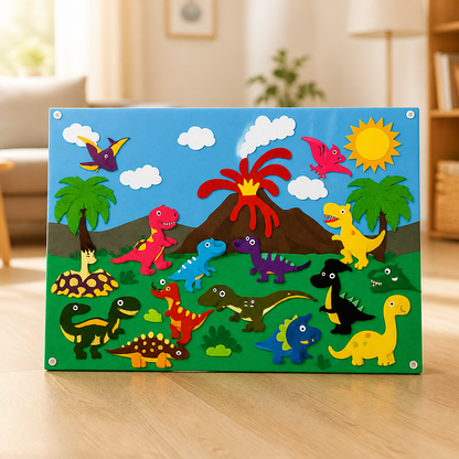 Kids Felt Board Reusable Stickers 75 x 103 Cm