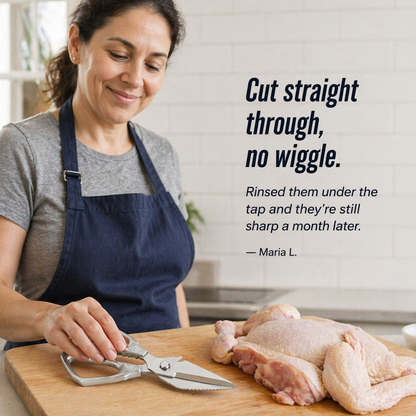 SharpEdgePro™ — Cut Chicken Bones, Shells & Herbs in a Single Snap