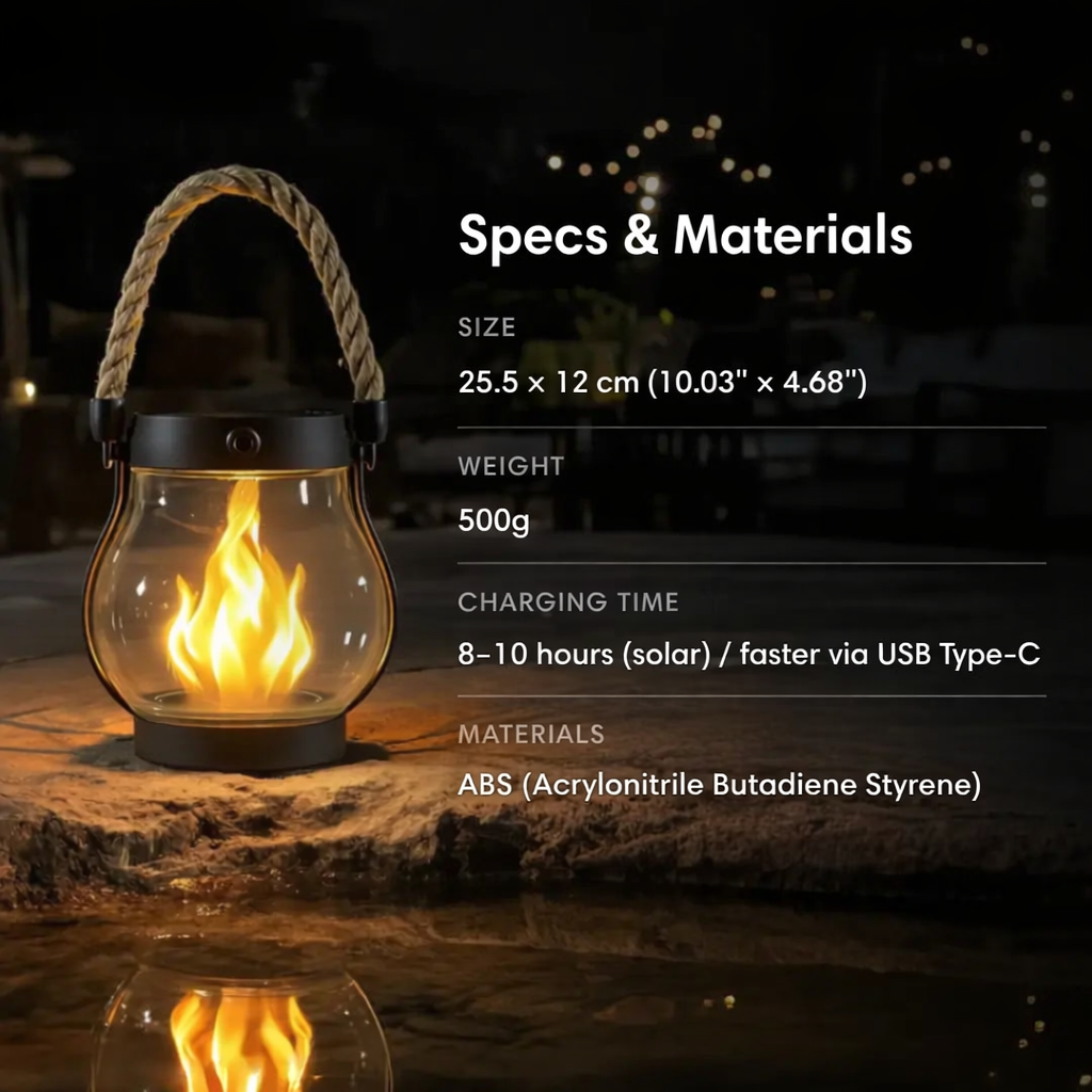GlowNest™ — Ignite Safe, Sun-Powered Evenings Wrapped in Cozy Magic
