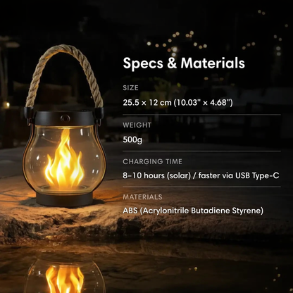 GlowNest™ — Ignite Safe, Sun-Powered Evenings Wrapped in Cozy Magic