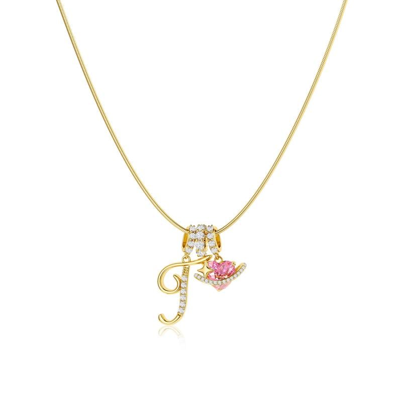AuraNest™ 3-Layer Initial Necklace — Wear Your Story in Glowing, Comfortable Elegance That Turns Every Head