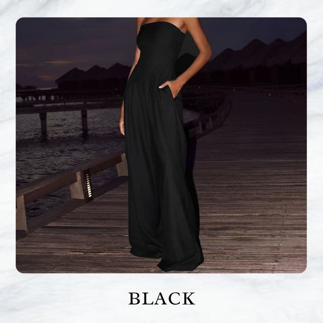 Vespera Luxe™ Strapless Jumpsuit — Own Every Room with Confidence and Flawless Fit