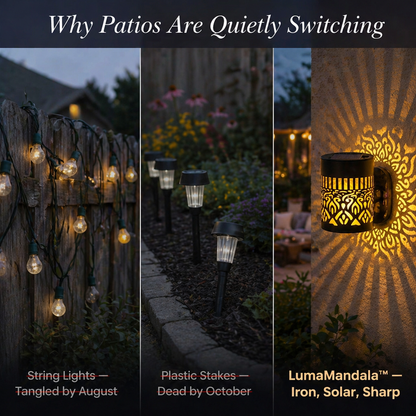 LumaMandala™ — Cast Hypnotic Mandala Patterns Across Your Patio Every Night
