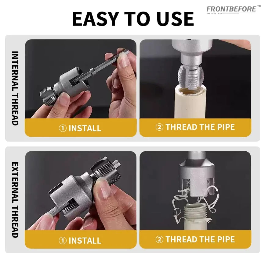 ThreadMaster™ Dual-Die — Instantly Master Leak-Proof Pipe Threads Without the Hassle