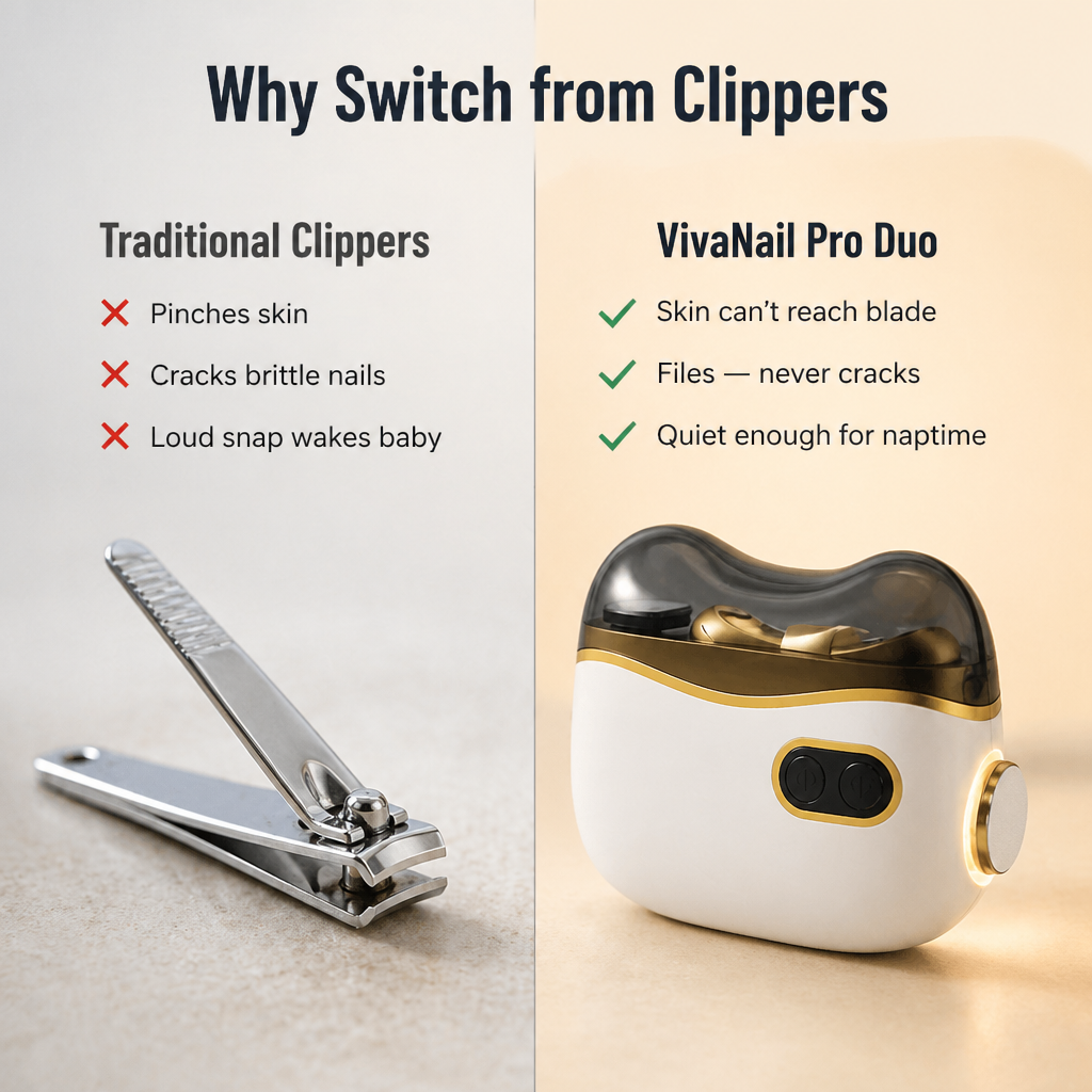 VivaNail™ Pro Duo — Trim Baby & Senior Nails Without the Fear of Clippers