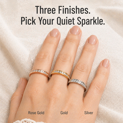 LumeRing™ — Twist Away Anxiety in Silence with Hidden Spinner Sparkle