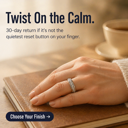 LumeRing™ — Twist Away Anxiety in Silence with Hidden Spinner Sparkle