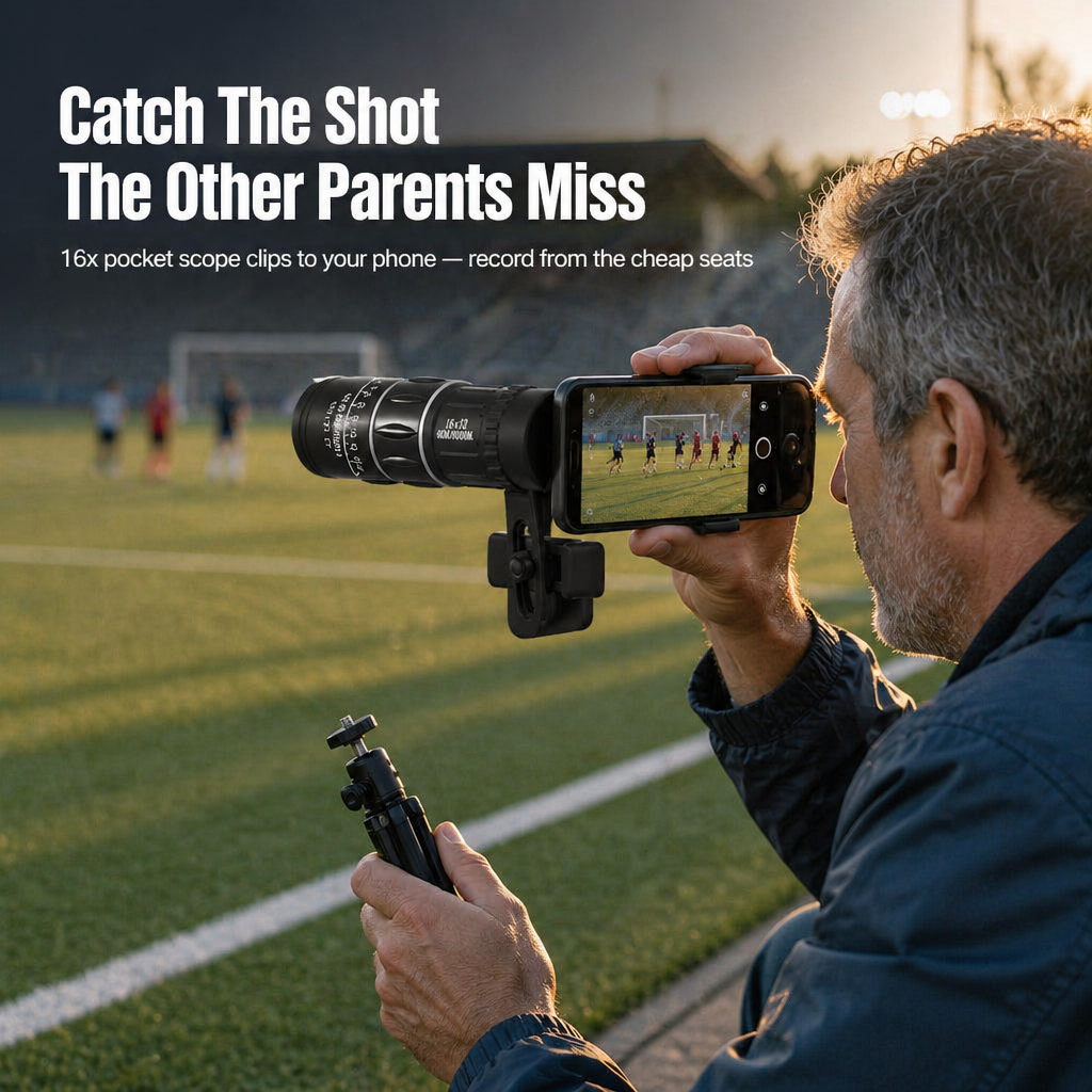 VistaVibe™ — See 16x Closer at Sports, Wildlife, and Concerts From Your Pocket