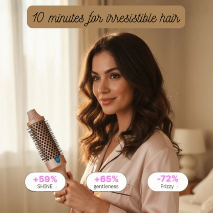 LumaSilk™ Ionic Heated Brush — Transform Every Strand Into Silky, Frizz-Free Perfection Instantly