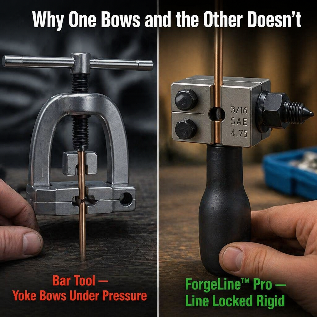 ForgeLine™ Pro — Lock In Clean Double Flares Without Cracking a Single Line