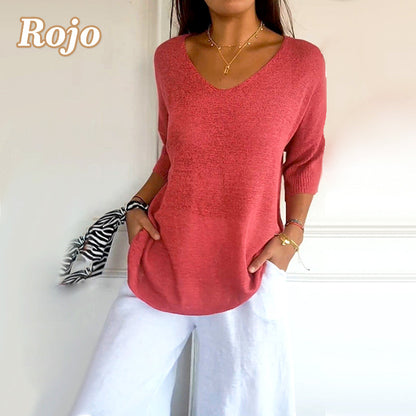 AeroLoom™ V-Neck Shirt — Feel Effortlessly Sharp and Unstoppable All Day Long