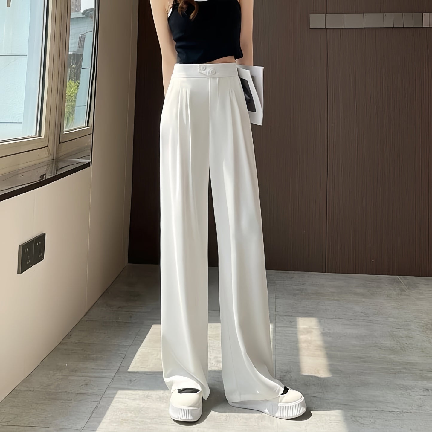 VelaForma™ Wide Pants — Slip Into All-Day Elegance That Shapes, Stretches, and Sends Confidence Skyrocketing