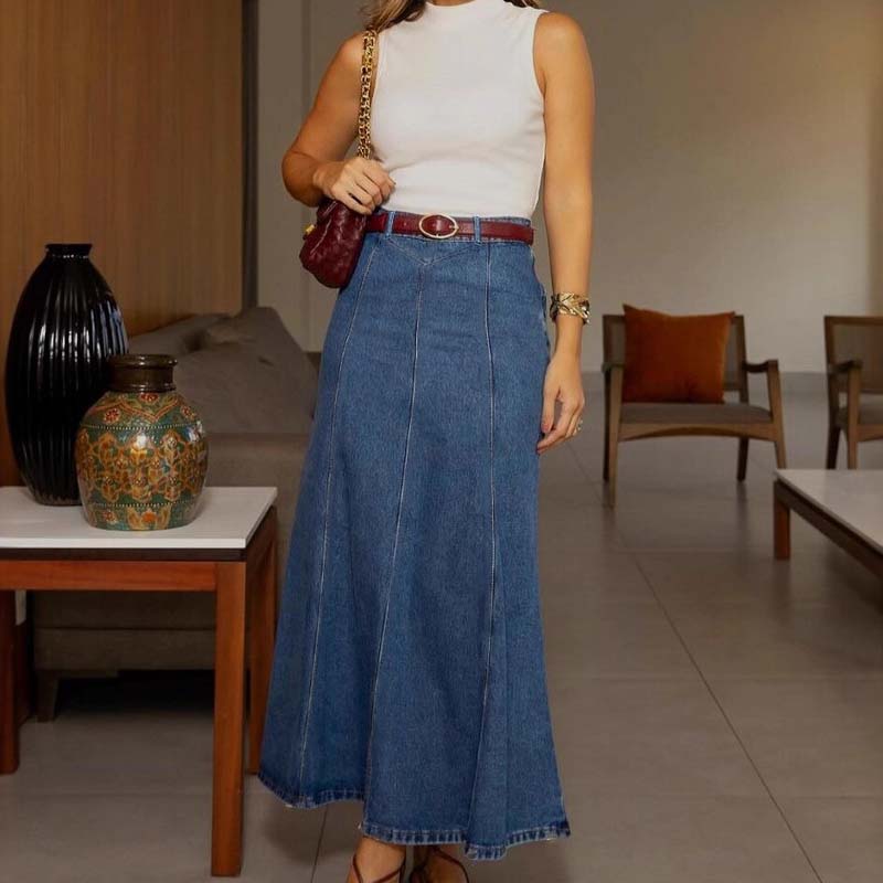 CurveSilk™ Maxi Skirt — Embrace Your Curves with All-Day Confidence and Effortless Elegance