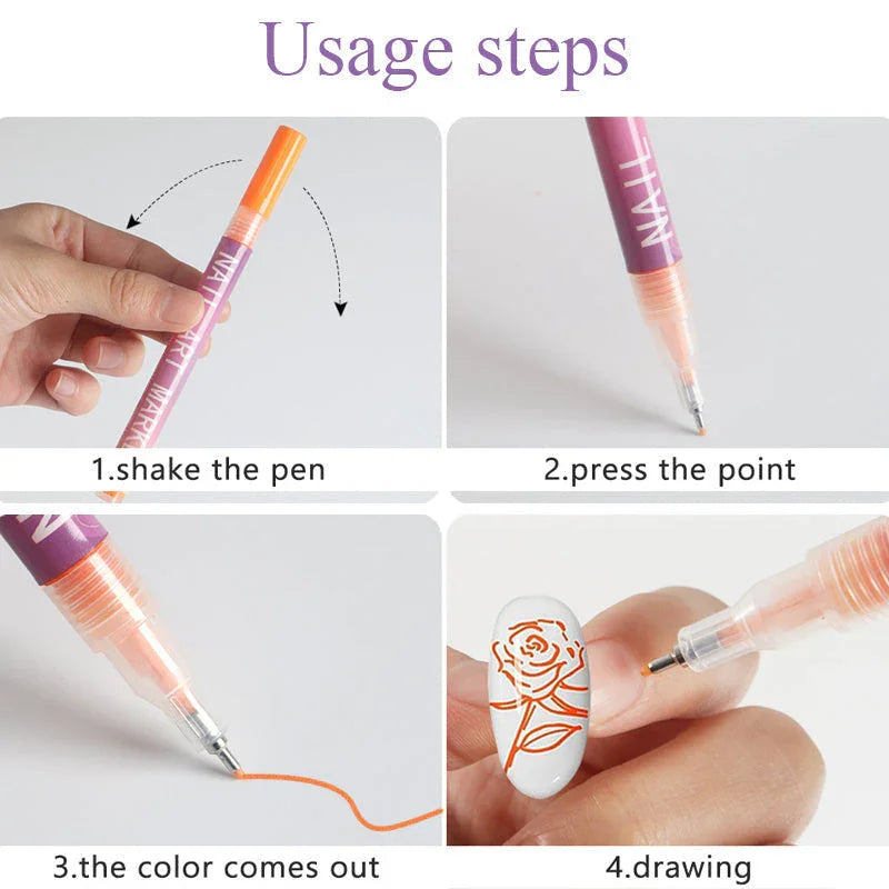 Dazzlera™ Precision Pens — Ignite Your Boldest, Most Flawless Nail Art Ever