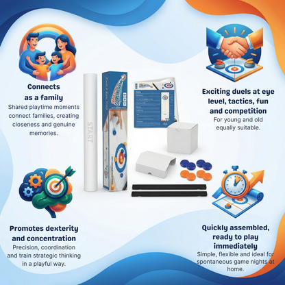 GlideAce™ Mini Curling Set — Ignite Family Rivalries with Every Slide and Laugh