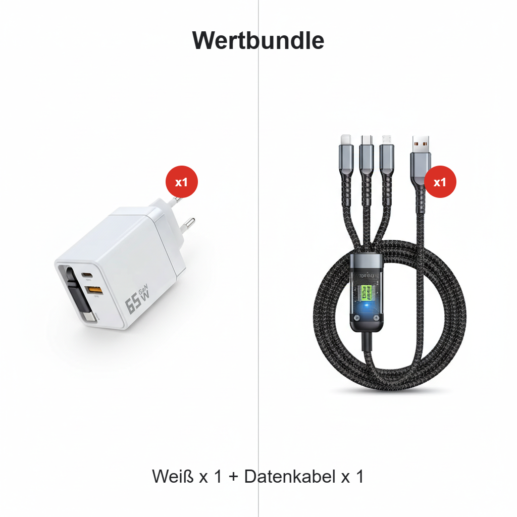 PowerFlow™ 80W Retractable Charger — Lightning-Fast Power That Declutters Your Life Instantly