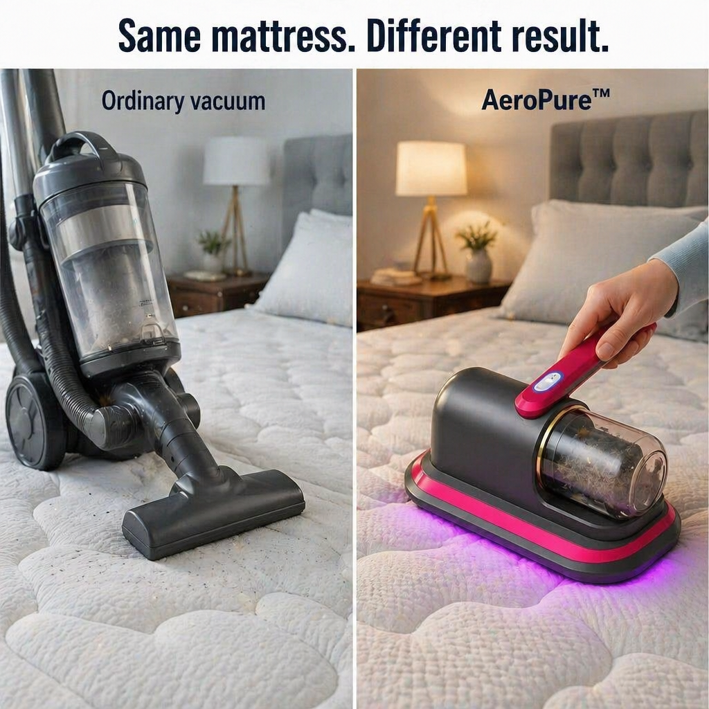 AeroPure™ — Pull Hidden Mites Out Of Your Mattress In 5 Minutes