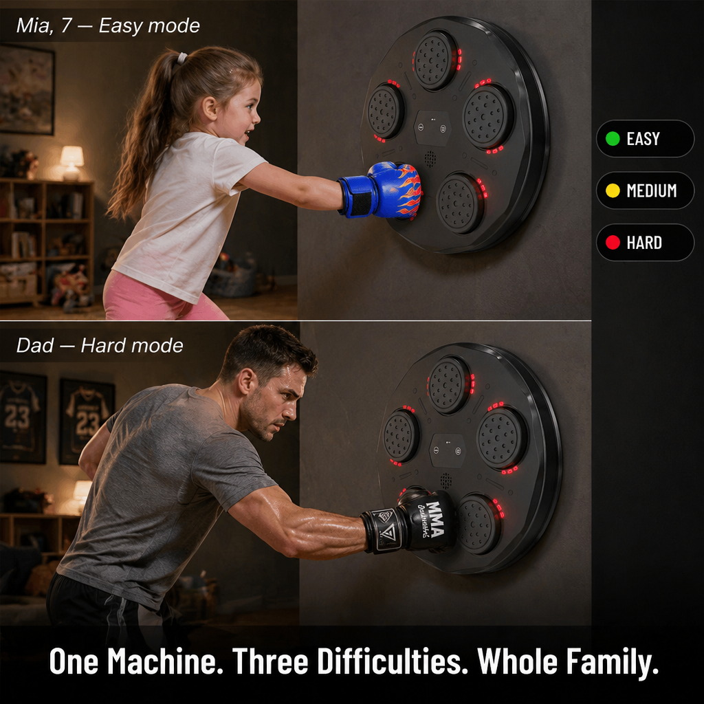 FlowPunch™ — Punch to the Beat, Burn Calories, Get the Whole Family Moving