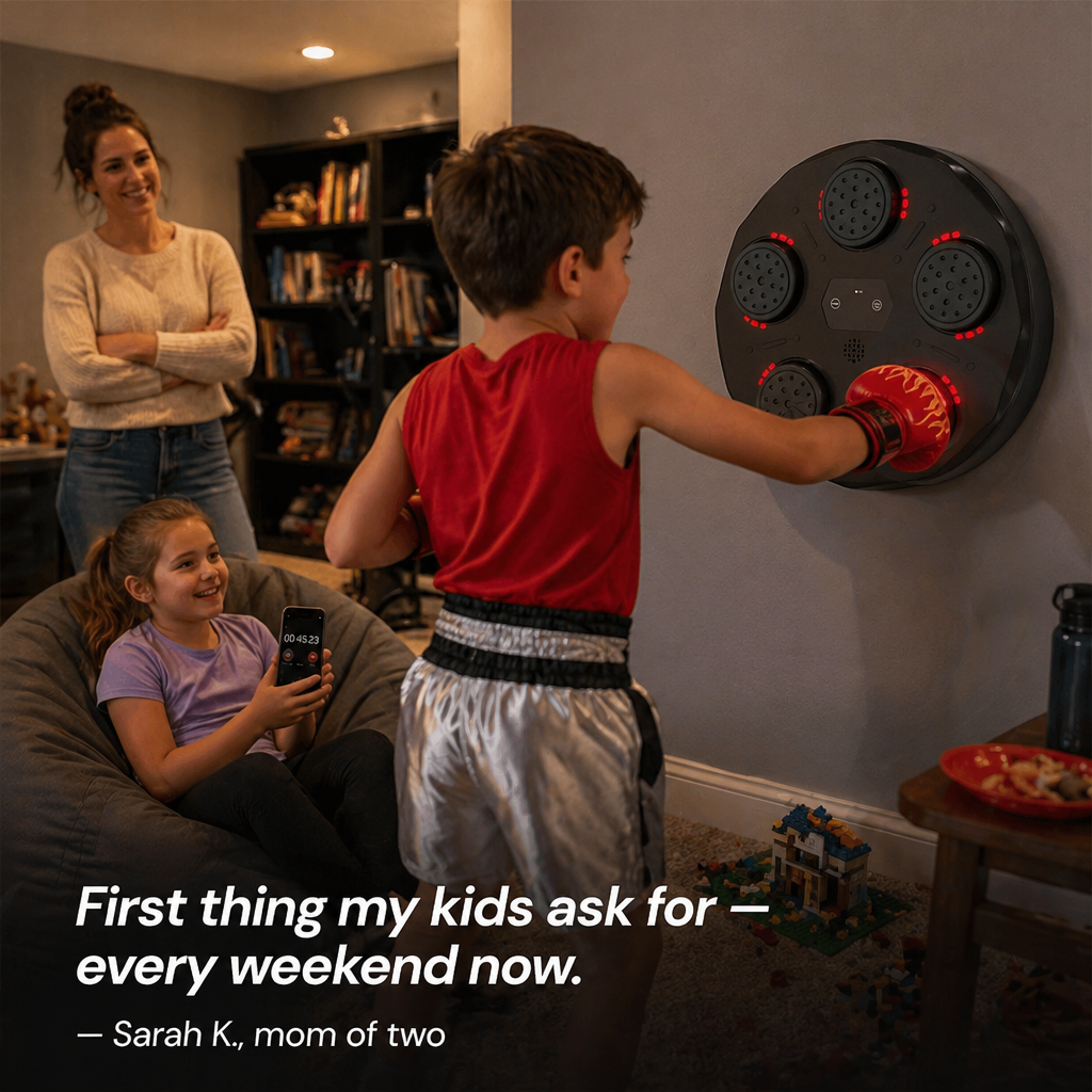 FlowPunch™ — Punch to the Beat, Burn Calories, Get the Whole Family Moving