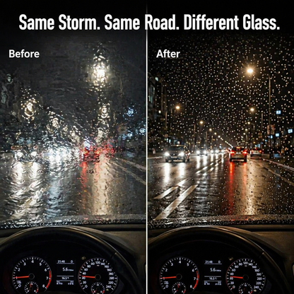 VistaShield™ — Strip Oil Film & Repel Rain From Your Windshield in One Swipe