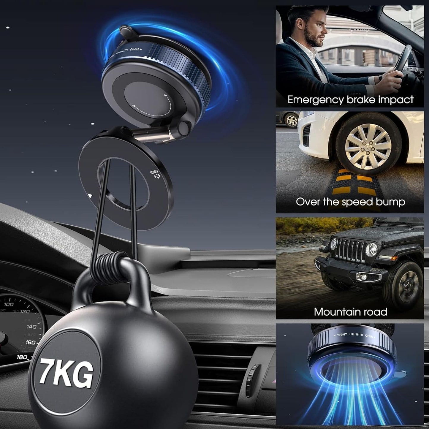 TitanGrip™ — Lock Your Phone Steady and Drive with Total Confidence