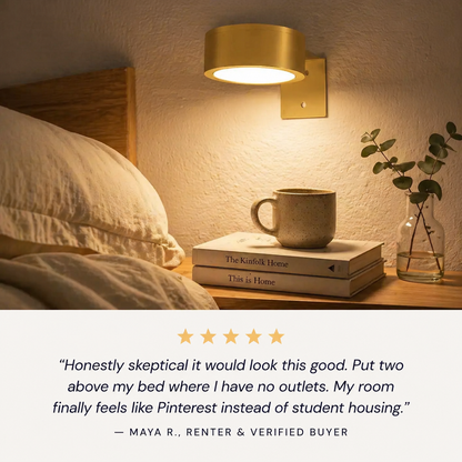 RadiAura™ — Light Up Dead Corners Without Outlets, Cords, or Electricians