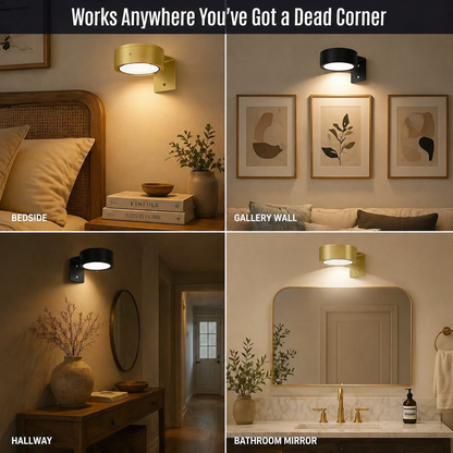 RadiAura™ — Light Up Dead Corners Without Outlets, Cords, or Electricians
