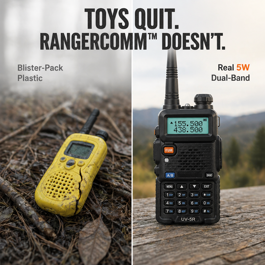 RangerComm™ — Reach Your Crew When Cell Service Quits On You | 1+1 FREE TODAY