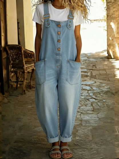 VivaLuxe™ Jumpsuit — Feel Unstoppable in Featherlight Denim That Moves with You