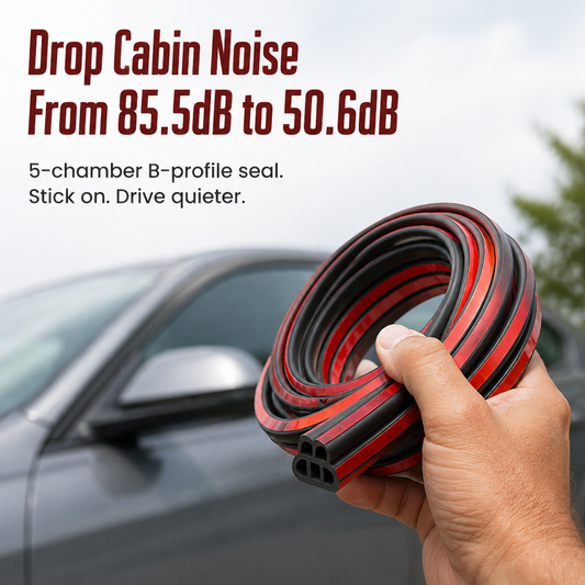 HushSeal™ — Silence Road Noise, Block Dust, Stop Wind in Every Drive