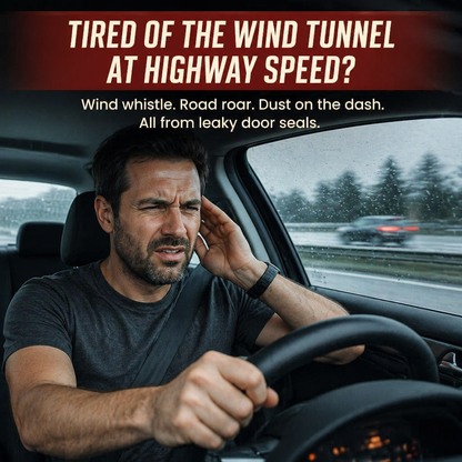 HushSeal™ — Silence Road Noise, Block Dust, Stop Wind in Every Drive