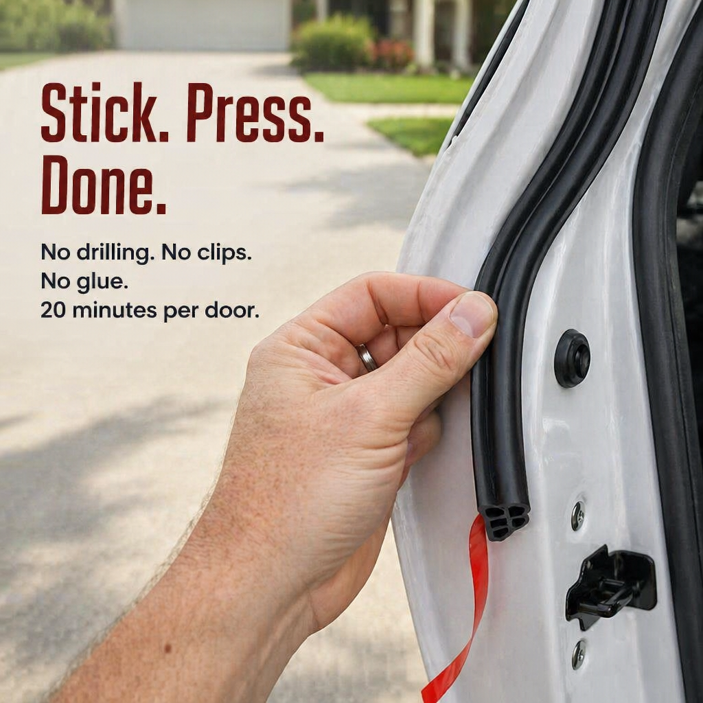 HushSeal™ — Silence Road Noise, Block Dust, Stop Wind in Every Drive