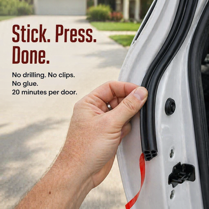 HushSeal™ — Silence Road Noise, Block Dust, Stop Wind in Every Drive