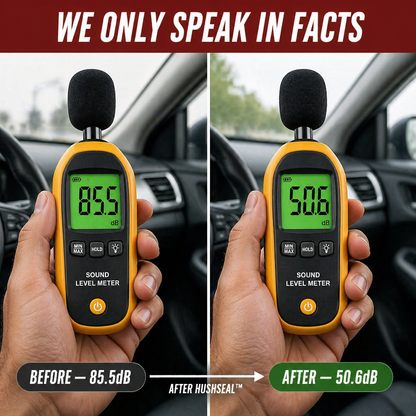 HushSeal™ — Silence Road Noise, Block Dust, Stop Wind in Every Drive